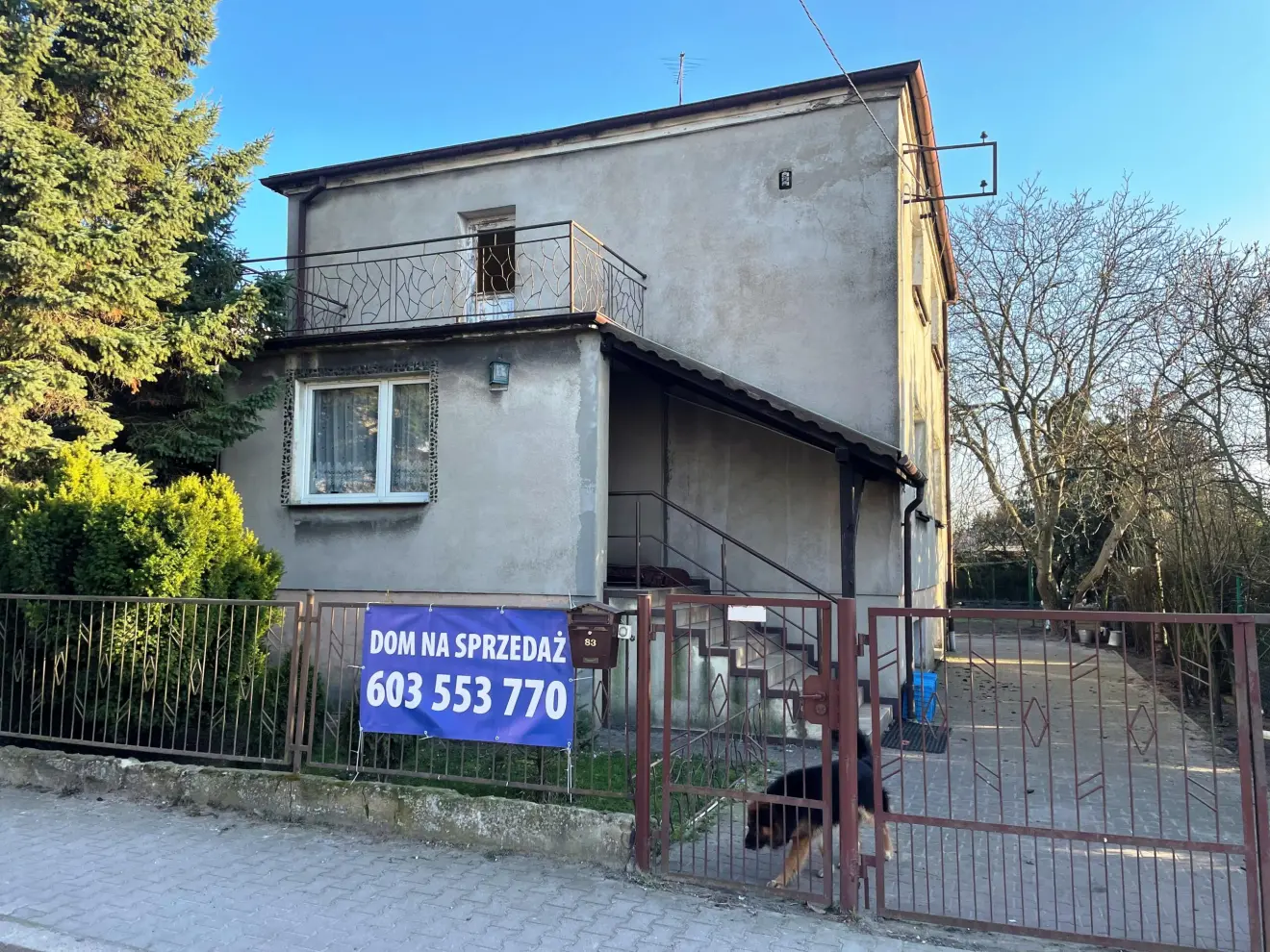 wielkopolskie, poznański, Luboń, Dom z piwnicą | taras | budynek gospodarczy |